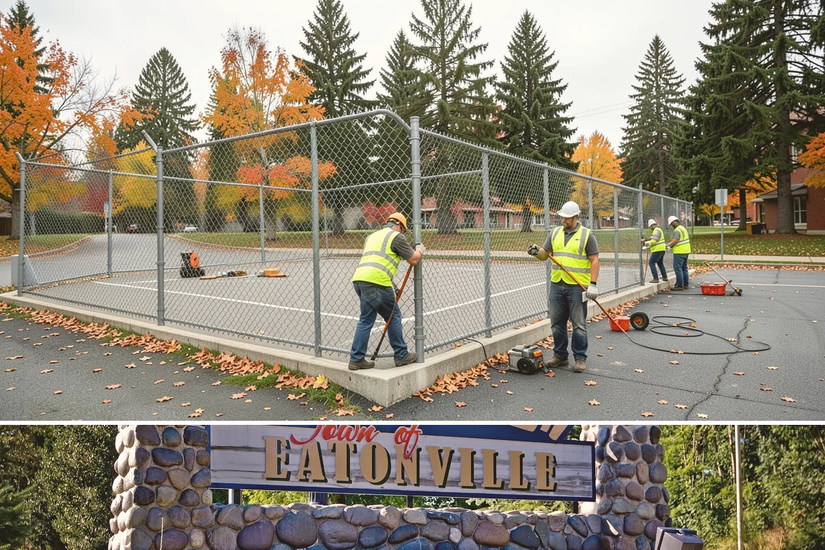 Court Crack Repair in Eatonville, Pierce County, WA - Repairs perform best in dry summer weather when the slab is fully dry and daytime temperatures support proper curing.