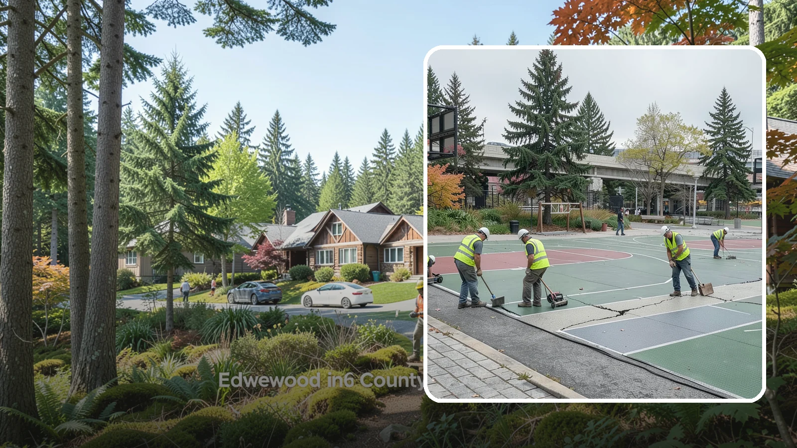 Court Crack Repair in Edgewood, Pierce County, WA - Structural and surface crack repair that stabilizes municipal sport courts before they require full reconstruction.