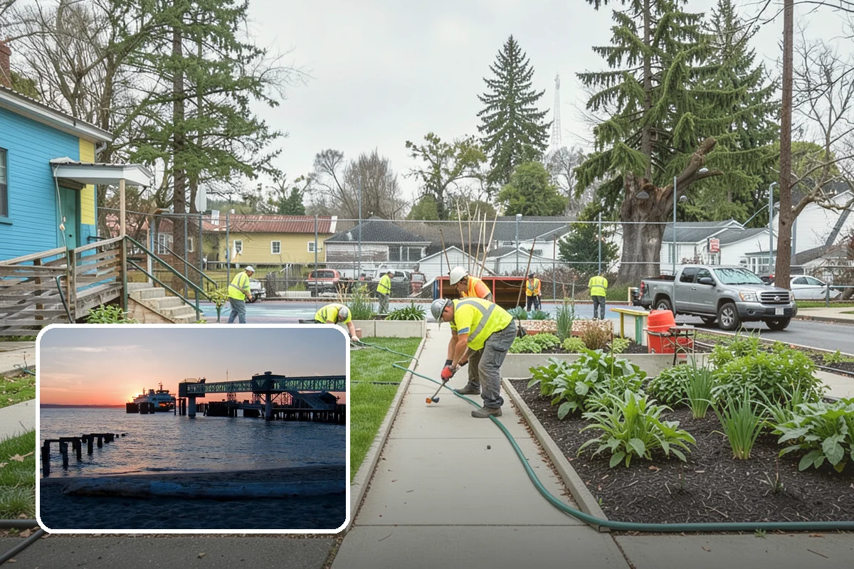 Court Crack Repair in Edmonds, Snohomish County, WA - Prevents trip hazards that expose the agency to liability