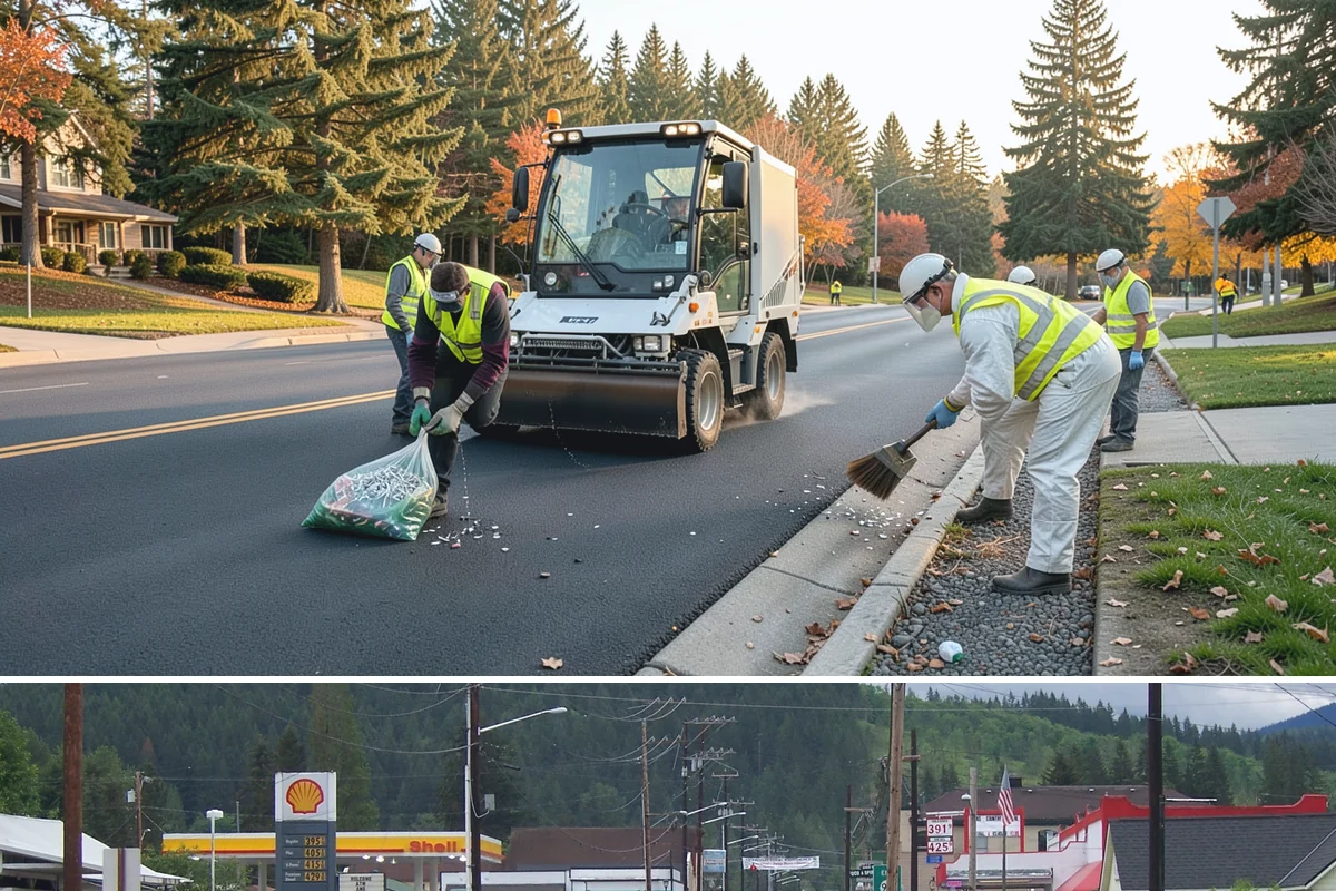 Court Crack Repair in Granite Falls, Snohomish County, WA - Repairs perform best in dry summer weather when the slab is fully dry and daytime temperatures support proper curing.