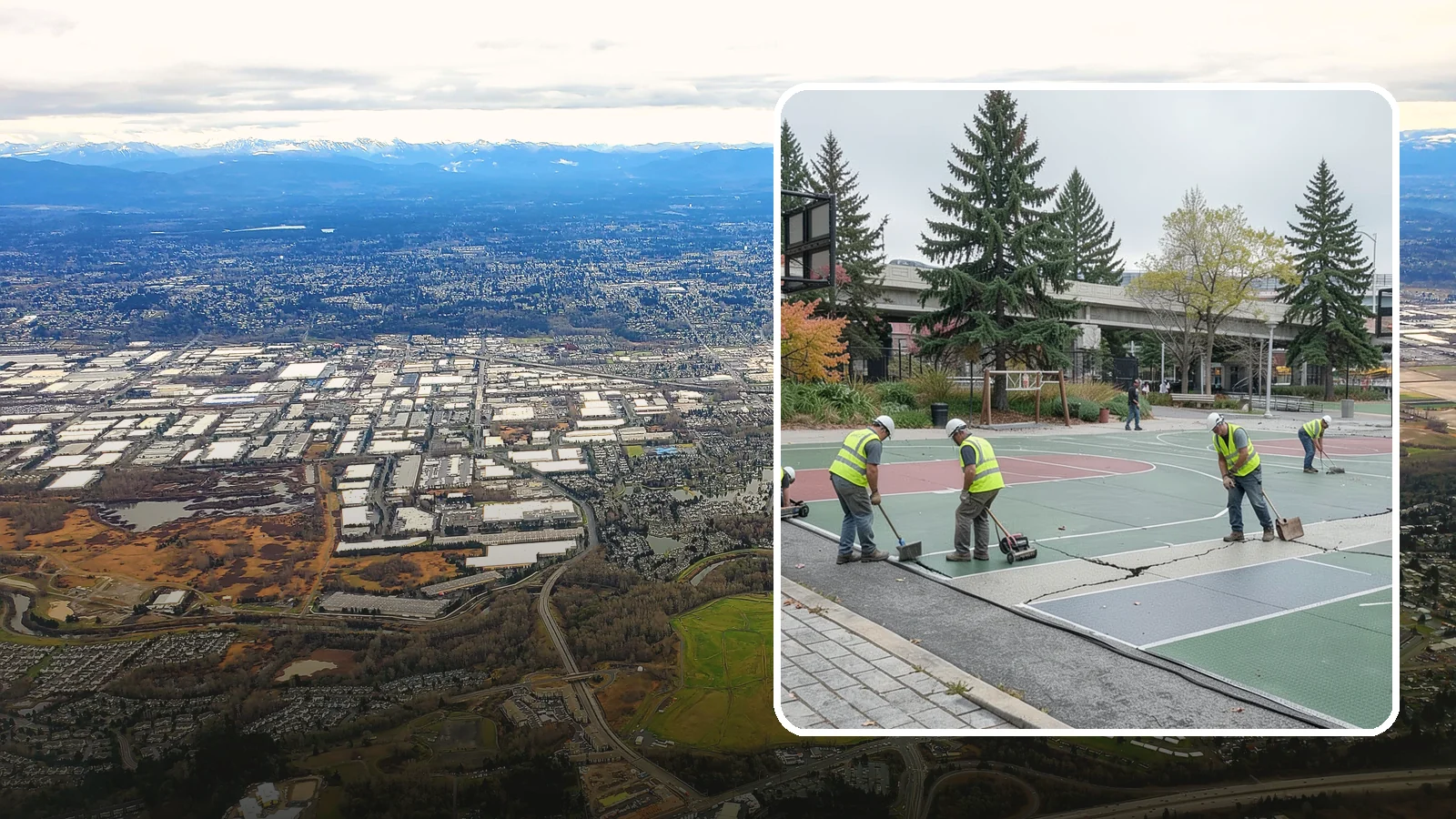 Court Crack Repair in Kent, King County, WA - Structural and surface crack repair that stabilizes municipal sport courts before they require full reconstruction.