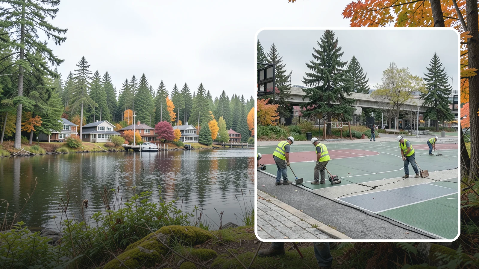 Court Crack Repair in La Conner, Skagit County, WA - Structural and surface crack repair that stabilizes municipal sport courts before they require full reconstruction.