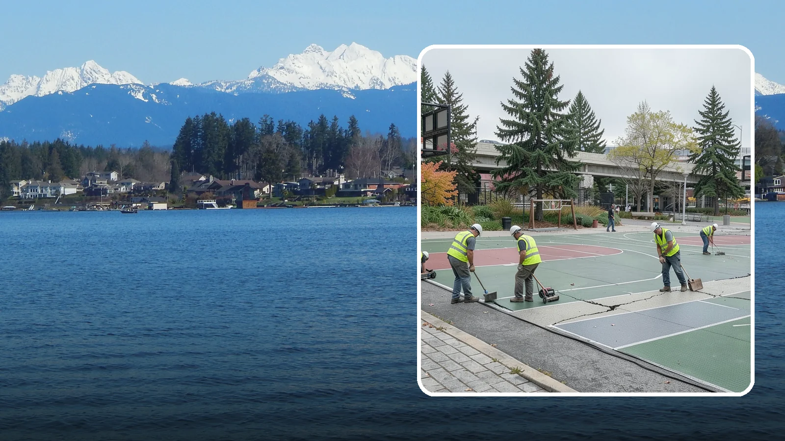 Court Crack Repair in Lake Stevens, Snohomish County, WA - Structural and surface crack repair that stabilizes municipal sport courts before they require full reconstruction.