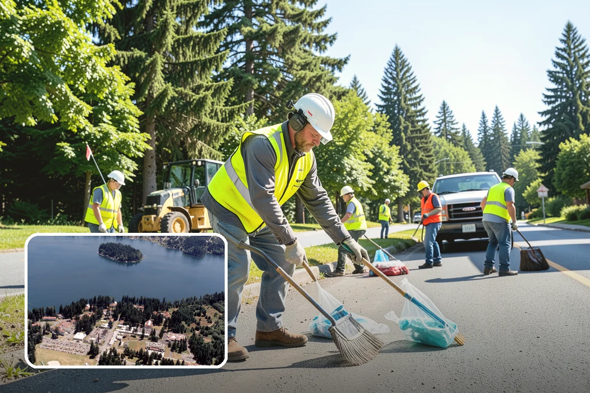 Court Crack Repair in Lakewood, Pierce County, WA - Prevents trip hazards that expose the agency to liability