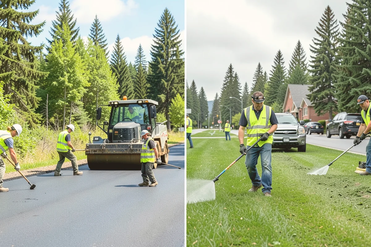 Court Crack Repair in Langley, Island County, WA - Map and classify each crack by width and cause