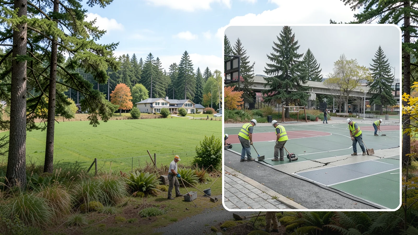 Court Crack Repair in Lyman, Skagit County, WA - Structural and surface crack repair that stabilizes municipal sport courts before they require full reconstruction.