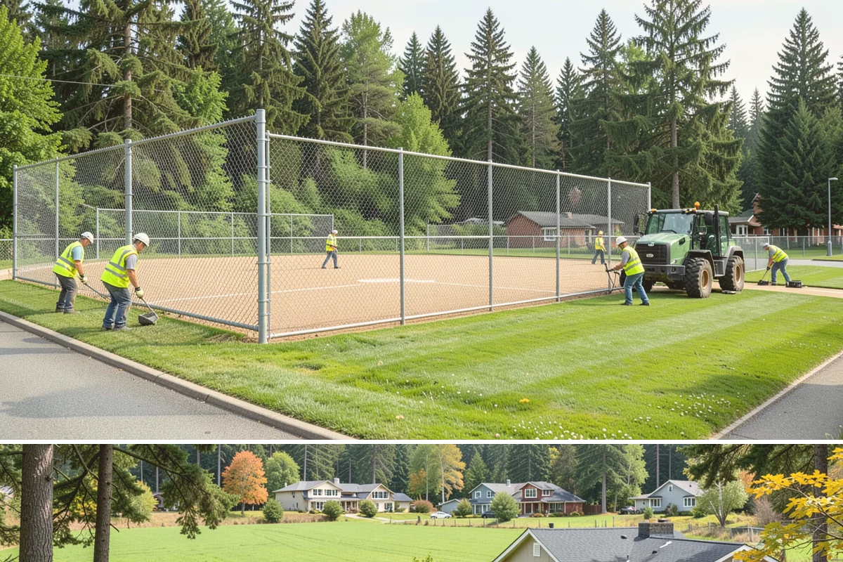 Court Crack Repair in Lyman, Skagit County, WA - Repairs perform best in dry summer weather when the slab is fully dry and daytime temperatures support proper curing.