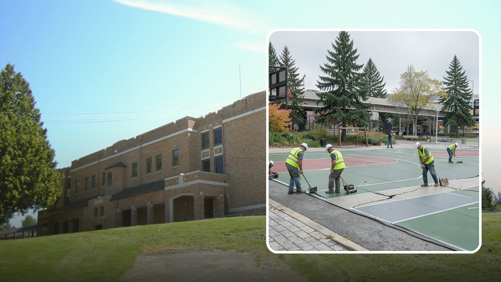 Court Crack Repair in Maple Valley, King County, WA - Structural and surface crack repair that stabilizes municipal sport courts before they require full reconstruction.