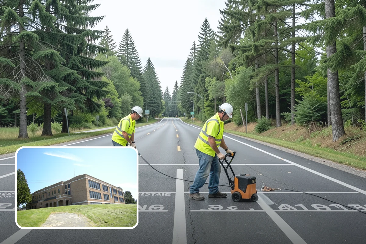 Court Crack Repair in Maple Valley, King County, WA - Prevents trip hazards that expose the agency to liability
