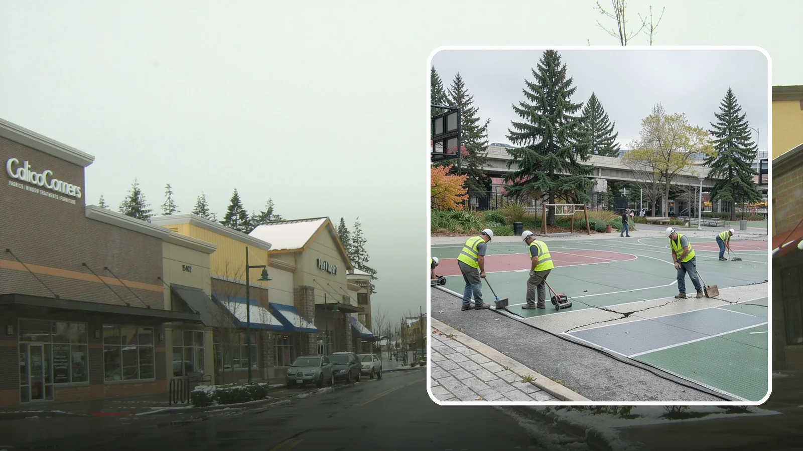 Court Crack Repair in Mill Creek, Snohomish County, WA - Structural and surface crack repair that stabilizes municipal sport courts before they require full reconstruction.