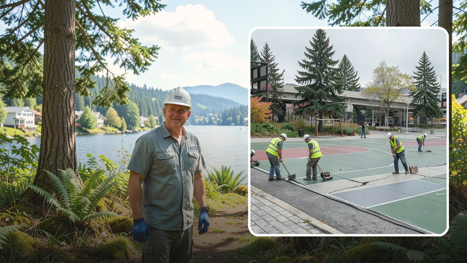 Court Crack Repair in Milton, King County, WA - Structural and surface crack repair that stabilizes municipal sport courts before they require full reconstruction.