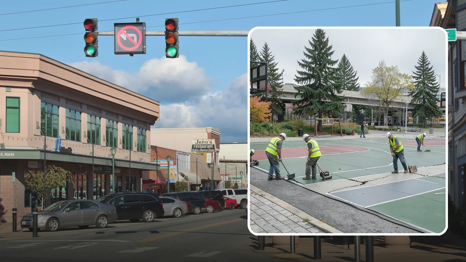 Court Crack Repair in Monroe, Snohomish County, WA - Structural and surface crack repair that stabilizes municipal sport courts before they require full reconstruction.