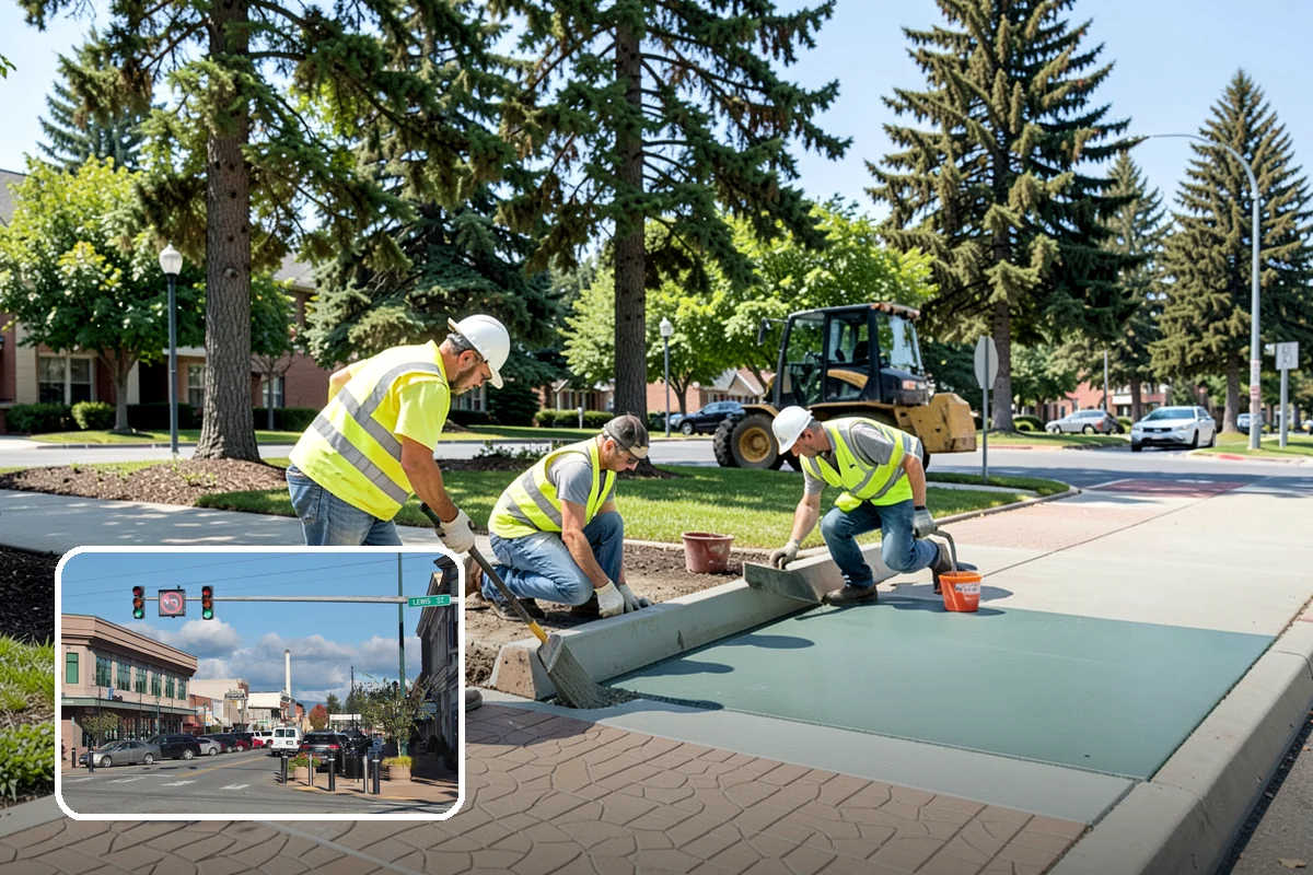 Court Crack Repair in Monroe, Snohomish County, WA - Prevents trip hazards that expose the agency to liability