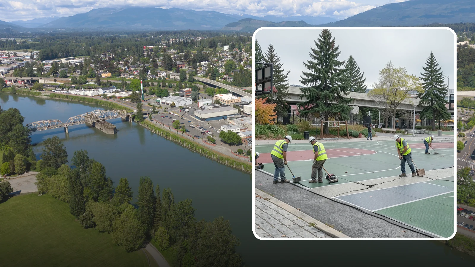 Court Crack Repair in Mount Vernon, Skagit County, WA - Structural and surface crack repair that stabilizes municipal sport courts before they require full reconstruction.