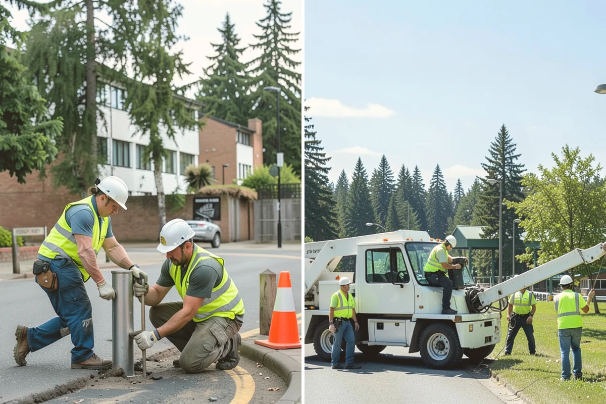 Court Crack Repair in Mount Vernon, Skagit County, WA - Map and classify each crack by width and cause