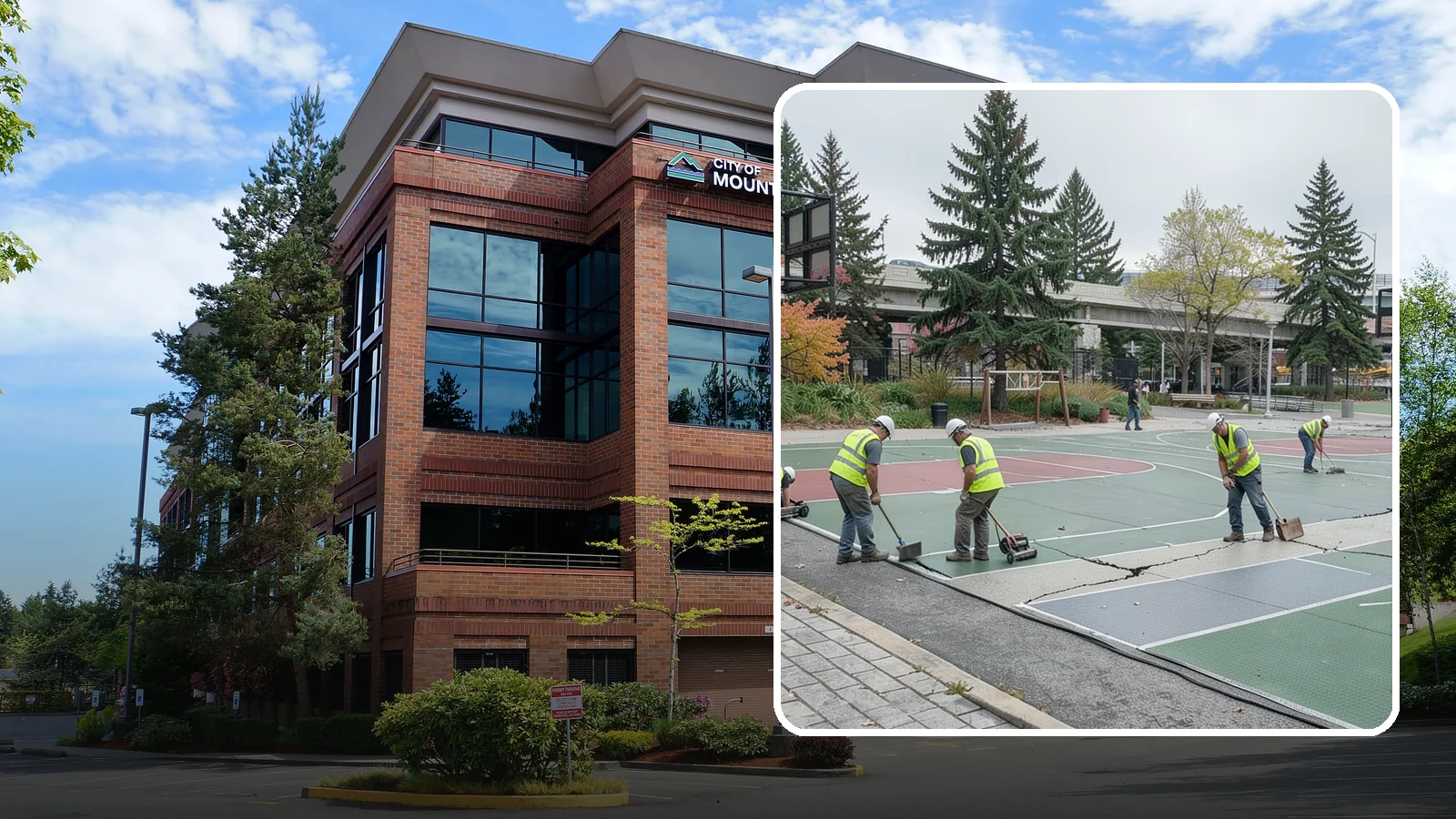Court Crack Repair in Mountlake Terrace, Snohomish County, WA - Structural and surface crack repair that stabilizes municipal sport courts before they require full reconstruction.