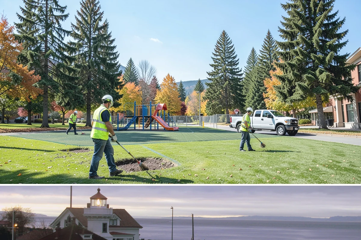 Court Crack Repair in Mukilteo, Snohomish County, WA - Repairs perform best in dry summer weather when the slab is fully dry and daytime temperatures support proper curing.