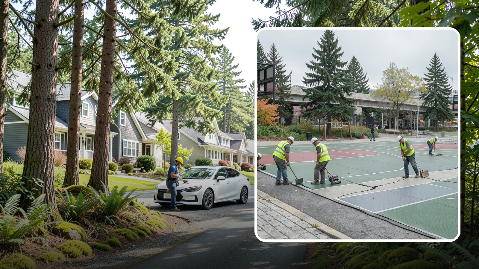 Court Crack Repair in Normandy Park, King County, WA - Structural and surface crack repair that stabilizes municipal sport courts before they require full reconstruction.