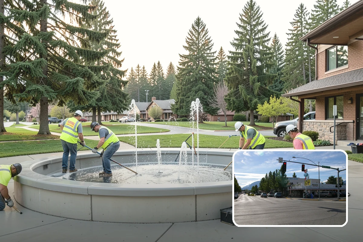 Court Crack Repair in North Bend, King County, WA - Prevents trip hazards that expose the agency to liability