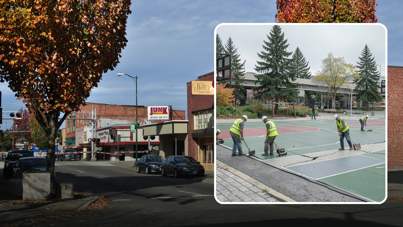 Court Crack Repair in Puyallup, Pierce County, WA - Structural and surface crack repair that stabilizes municipal sport courts before they require full reconstruction.