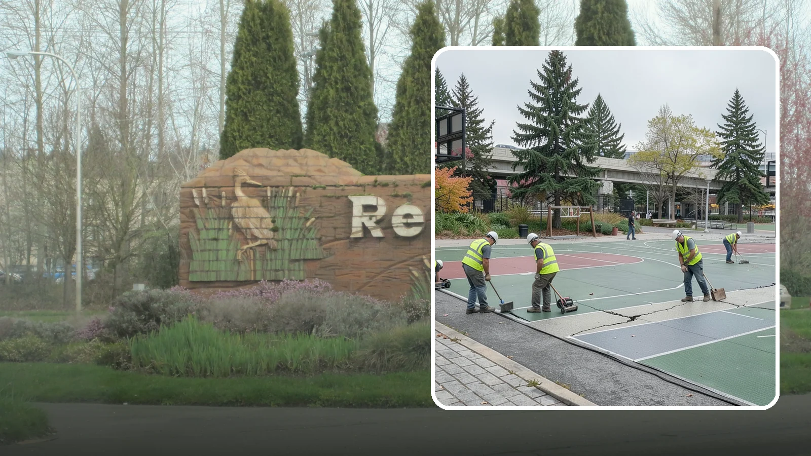 Court Crack Repair in Renton, King County, WA - Structural and surface crack repair that stabilizes municipal sport courts before they require full reconstruction.