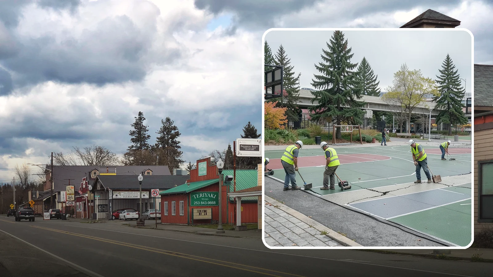 Court Crack Repair in Roy, Pierce County, WA - Structural and surface crack repair that stabilizes municipal sport courts before they require full reconstruction.