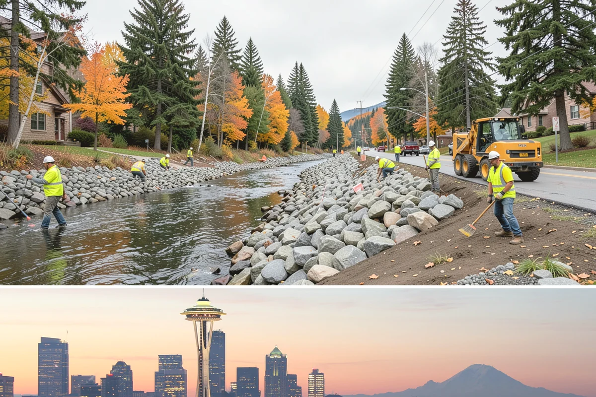 Court Crack Repair in Seattle, King County, WA - Repairs perform best in dry summer weather when the slab is fully dry and daytime temperatures support proper curing.