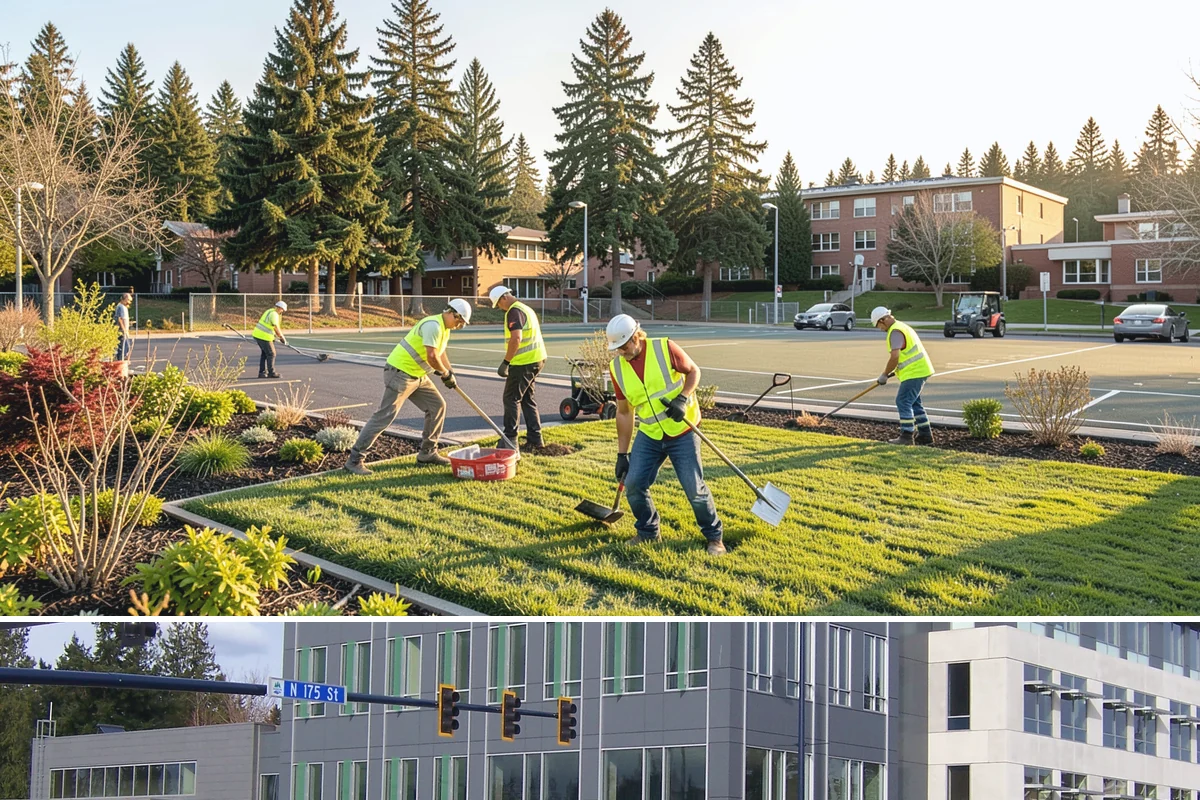 Court Crack Repair in Shoreline, King County, WA - Repairs perform best in dry summer weather when the slab is fully dry and daytime temperatures support proper curing.