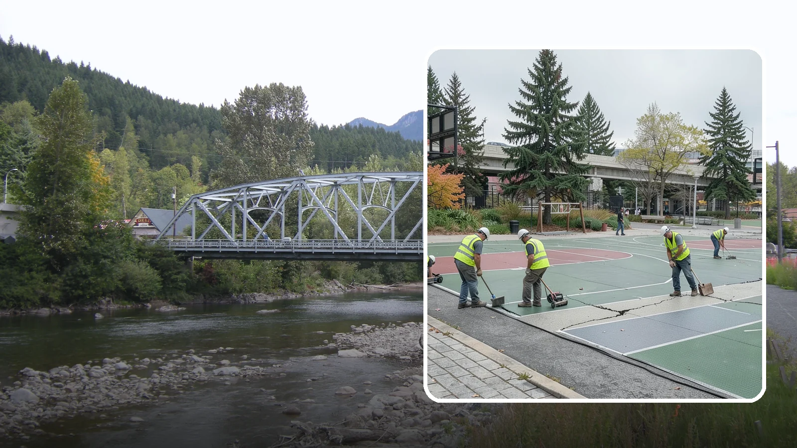 Court Crack Repair in Skykomish, King County, WA - Structural and surface crack repair that stabilizes municipal sport courts before they require full reconstruction.