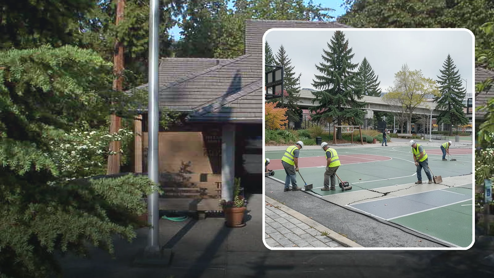 Court Crack Repair in Yarrow Point, King County, WA - Structural and surface crack repair that stabilizes municipal sport courts before they require full reconstruction.