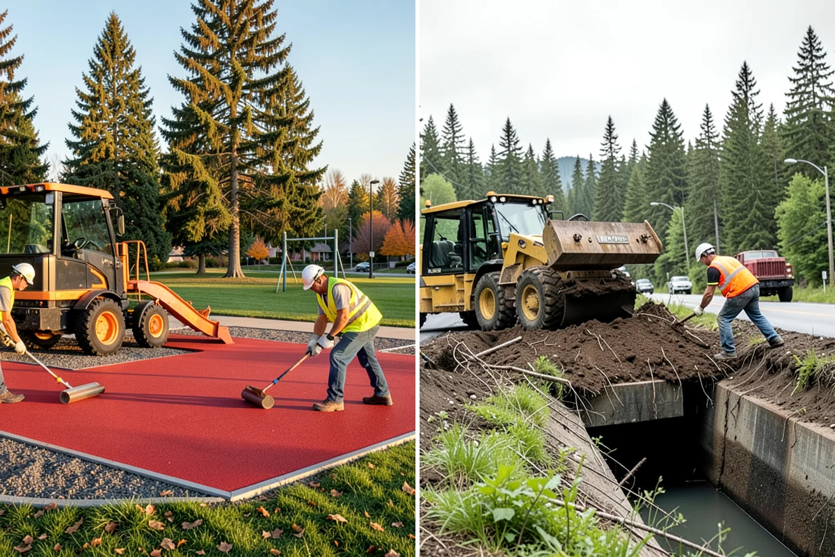 Court Fence Repair in Arlington, Snohomish County, WA - Inspect fabric, posts, gates, and windscreen