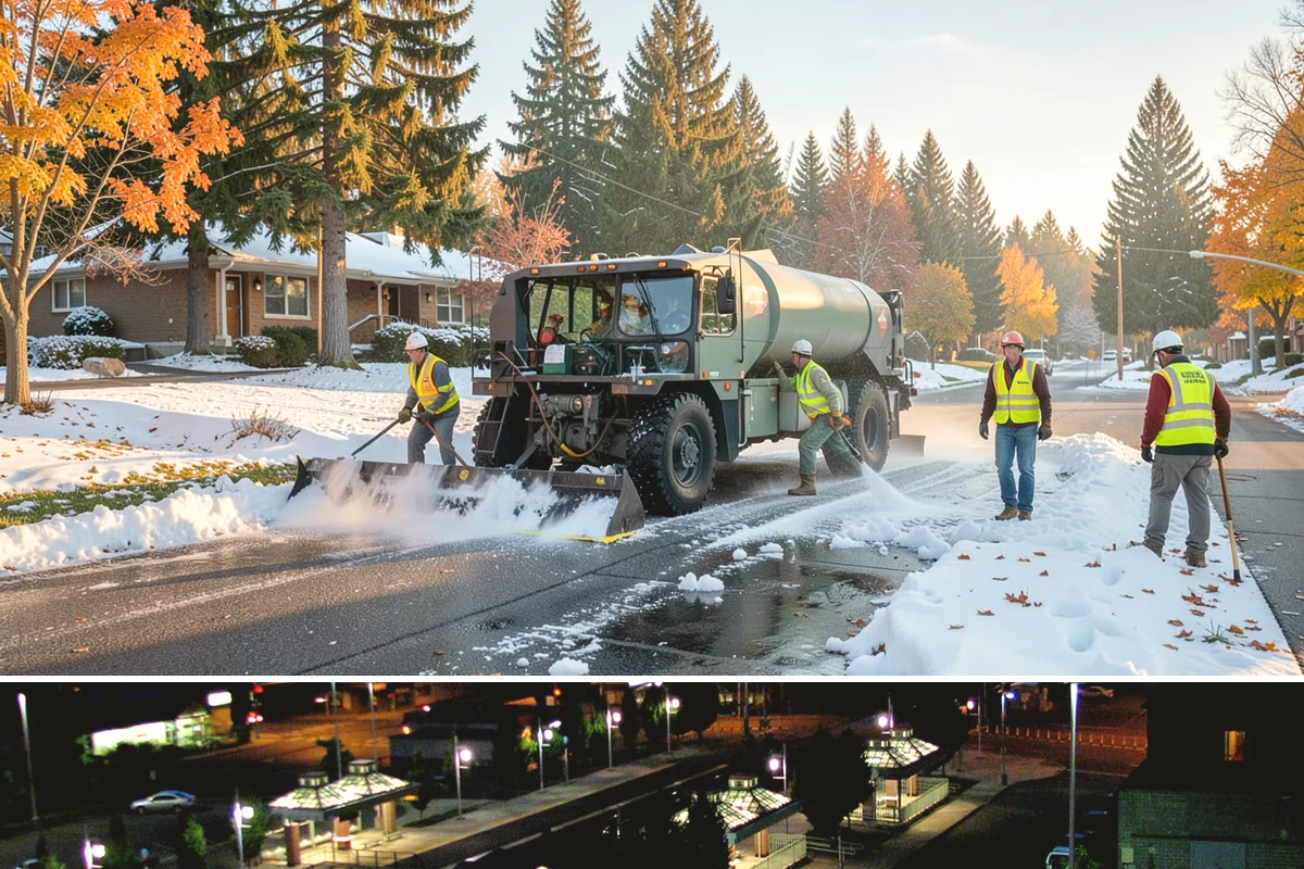 Court Fence Repair in Auburn, King County, WA - Fence repairs proceed in any season, with dry weather easing post-setting and concrete cure.