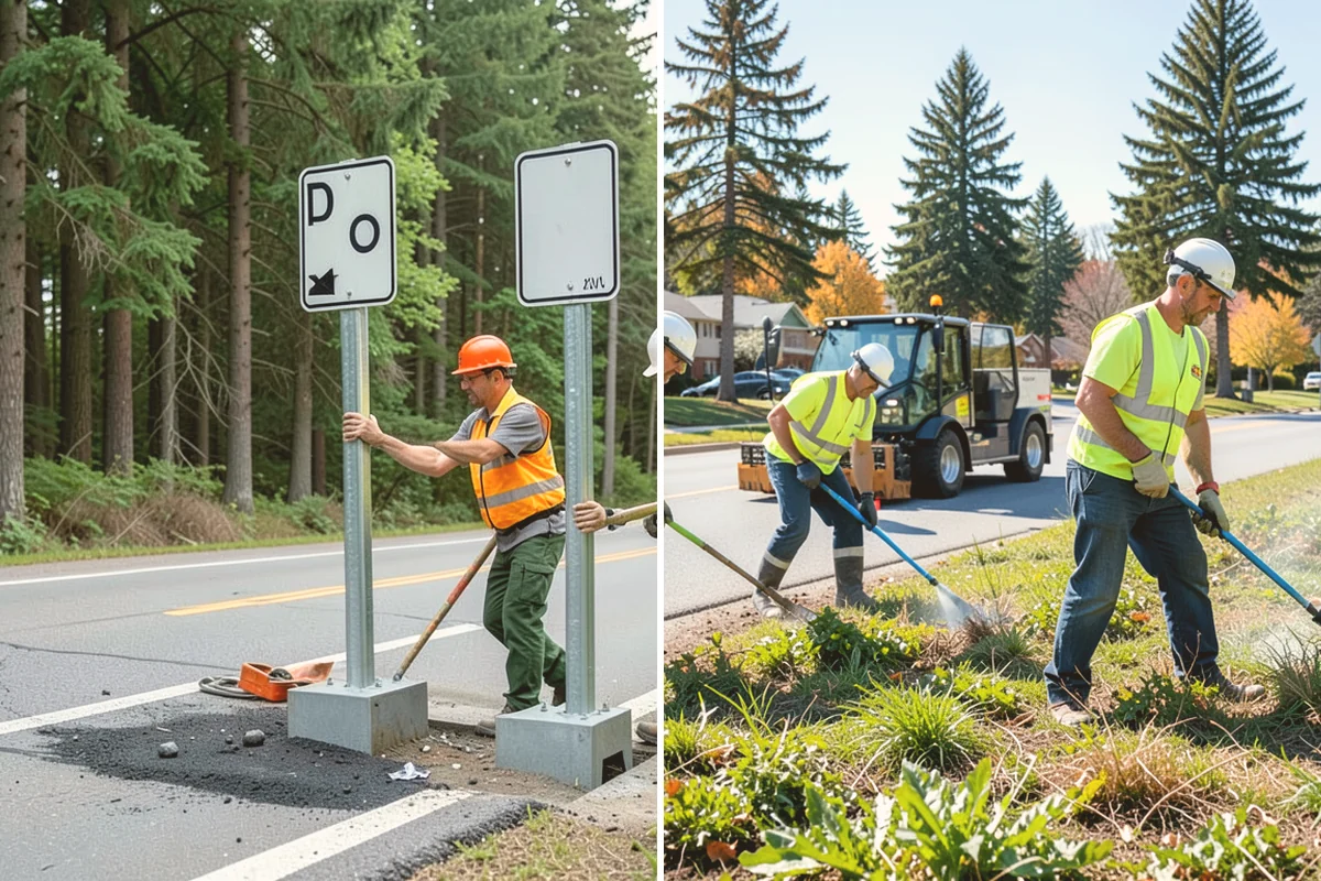 Court Fence Repair in Bellevue, King County, WA - Inspect fabric, posts, gates, and windscreen