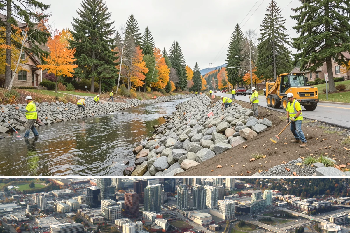 Court Fence Repair in Bellevue, King County, WA - Fence repairs proceed in any season, with dry weather easing post-setting and concrete cure.