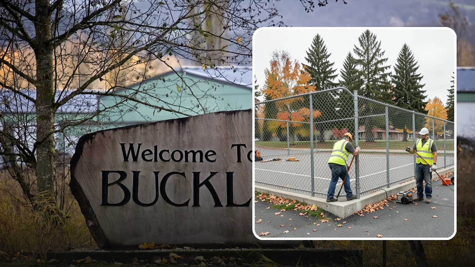 Court Fence Repair in Buckley, Pierce County, WA - Chain-link and windscreen repair that restores enclosure and safety on public sport court perimeters.