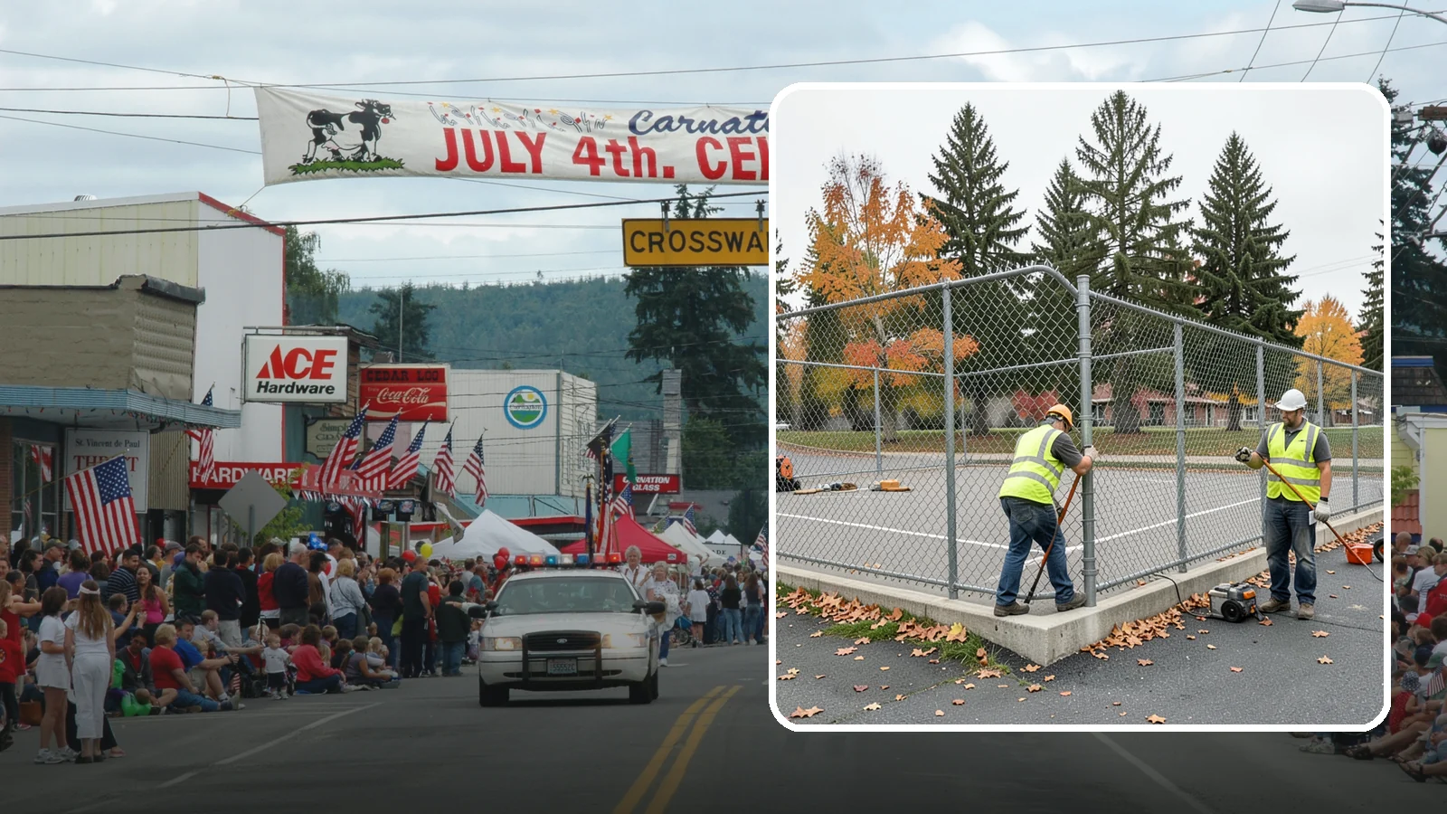 Court Fence Repair in Carnation, King County, WA - Chain-link and windscreen repair that restores enclosure and safety on public sport court perimeters.