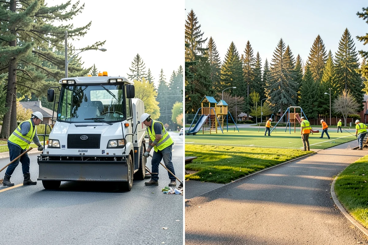 Court Fence Repair in Clyde Hill, King County, WA - Inspect fabric, posts, gates, and windscreen