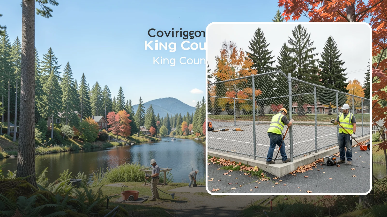 Court Fence Repair in Covington, King County, WA - Chain-link and windscreen repair that restores enclosure and safety on public sport court perimeters.
