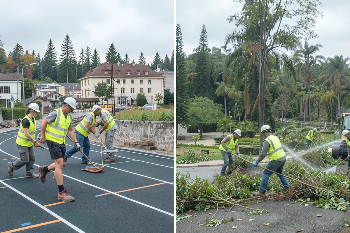 Court Fence Repair in Darrington, Snohomish County, WA - Inspect fabric, posts, gates, and windscreen