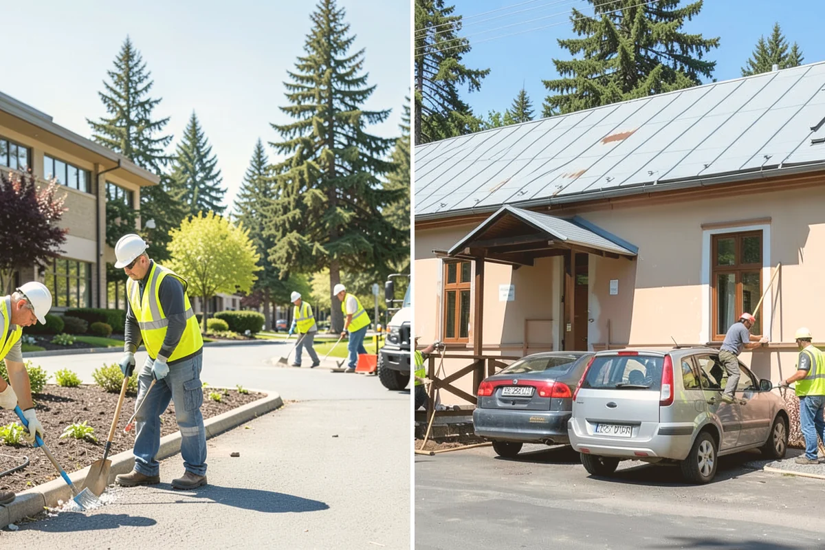 Court Fence Repair in Edmonds, Snohomish County, WA - Inspect fabric, posts, gates, and windscreen