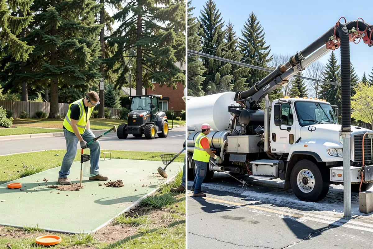 Court Fence Repair in Federal Way, King County, WA - Inspect fabric, posts, gates, and windscreen