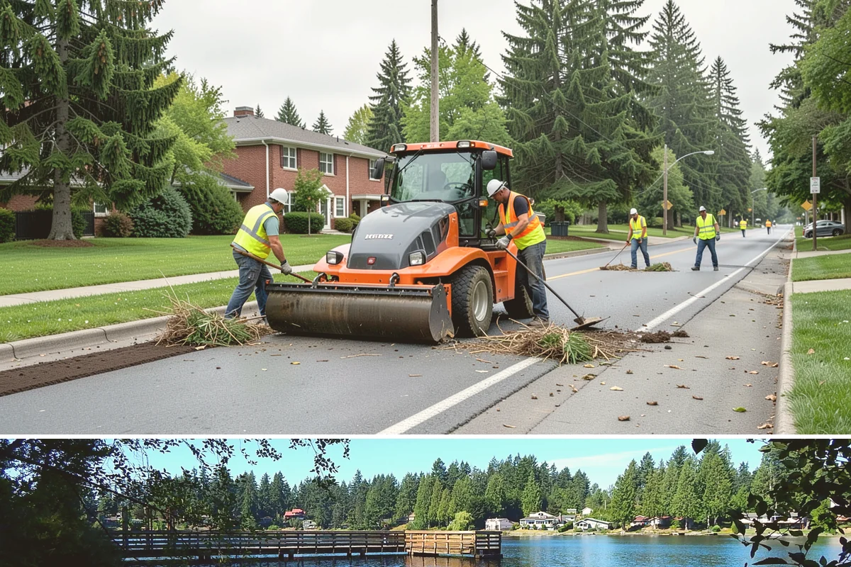 Court Fence Repair in Federal Way, King County, WA - Fence repairs proceed in any season, with dry weather easing post-setting and concrete cure.