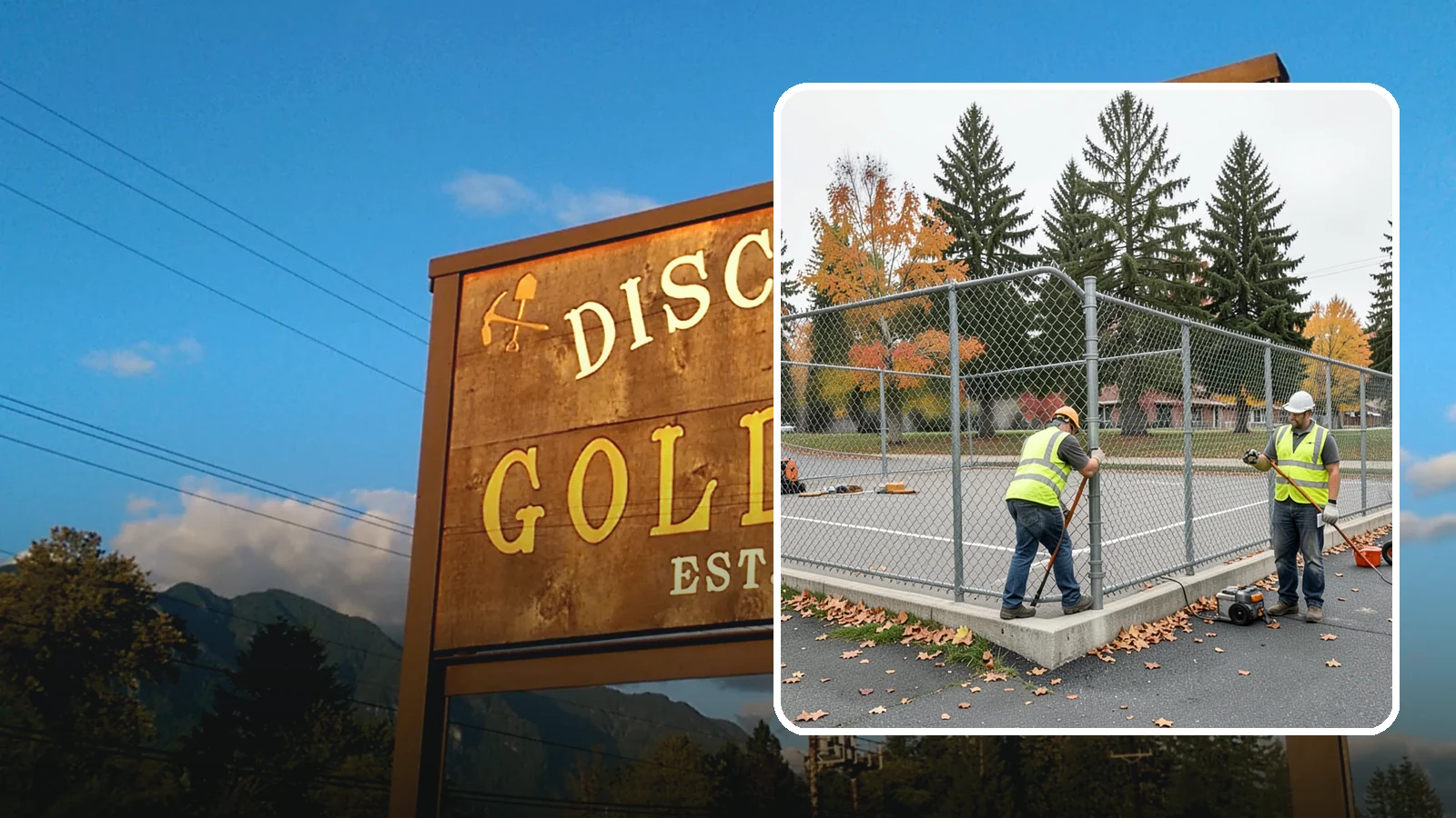 Court Fence Repair in Gold Bar, Snohomish County, WA - Chain-link and windscreen repair that restores enclosure and safety on public sport court perimeters.
