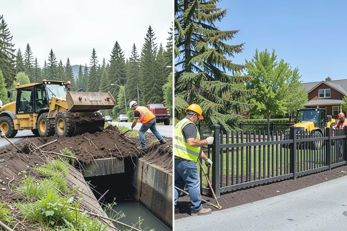 Court Fence Repair in Gold Bar, Snohomish County, WA - Inspect fabric, posts, gates, and windscreen