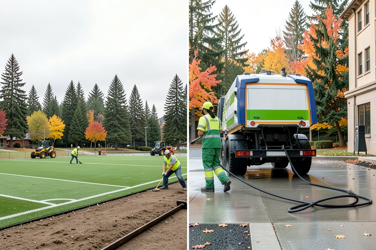 Court Fence Repair in Hunts Point, King County, WA - Inspect fabric, posts, gates, and windscreen