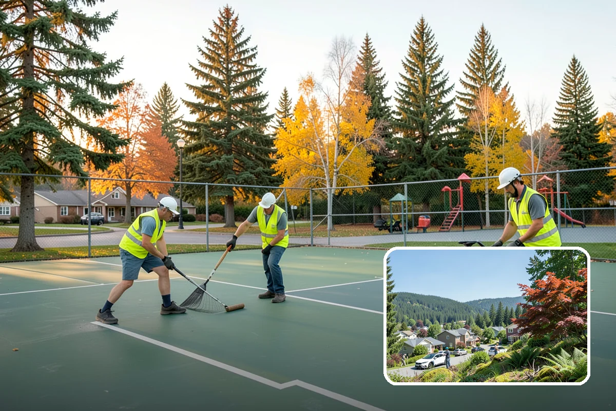 Court Fence Repair in Index, Snohomish County, WA - Restores ball containment and site security