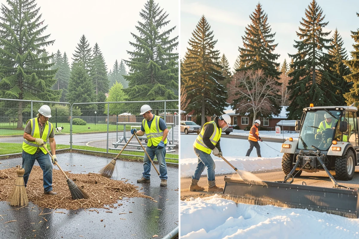 Court Fence Repair in Index, Snohomish County, WA - Inspect fabric, posts, gates, and windscreen