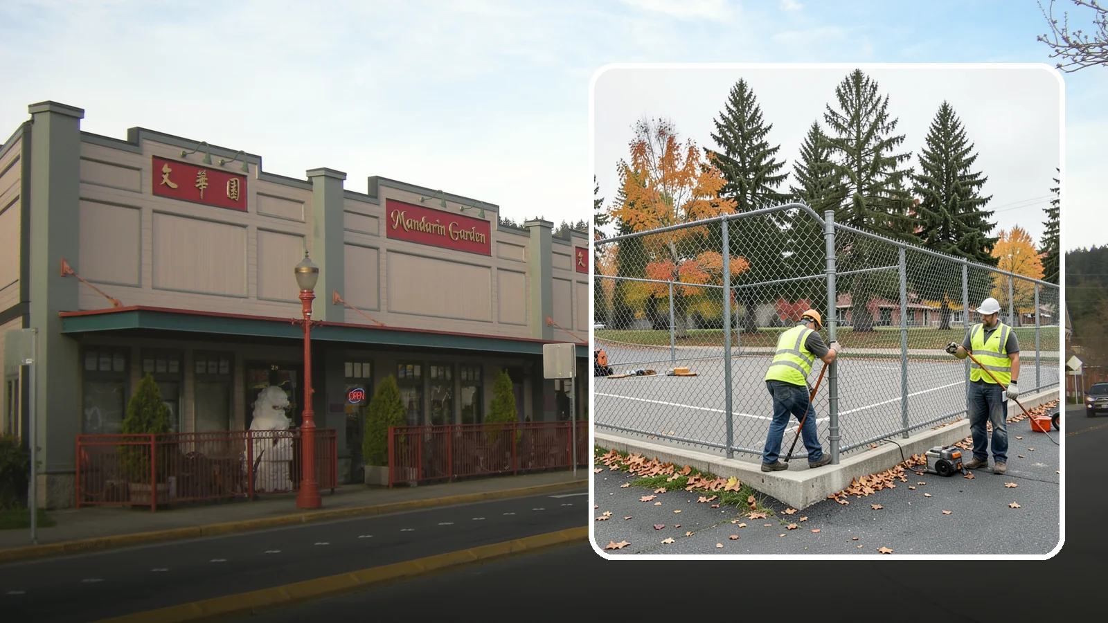 Court Fence Repair in Issaquah, King County, WA - Chain-link and windscreen repair that restores enclosure and safety on public sport court perimeters.