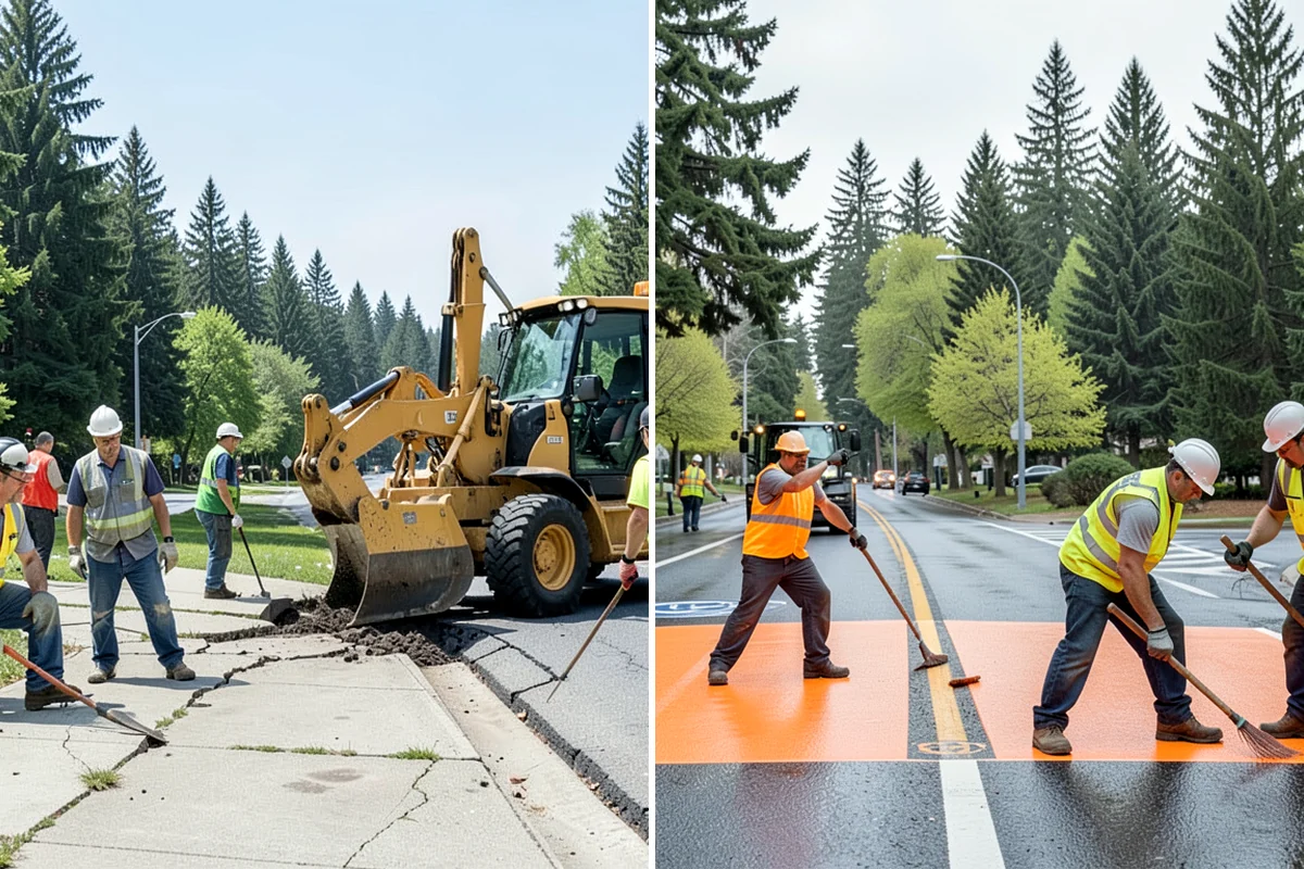 Court Fence Repair in Kenmore, King County, WA - Inspect fabric, posts, gates, and windscreen