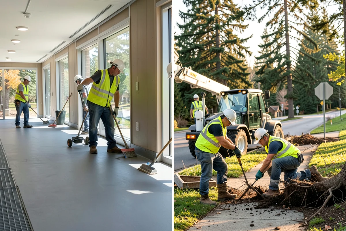 Court Fence Repair in Lake Forest Park, King County, WA - Inspect fabric, posts, gates, and windscreen